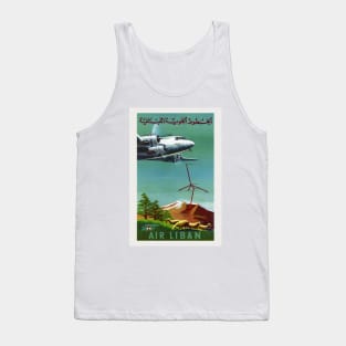 Air Liban Lebanon Vintage Poster Tank Top